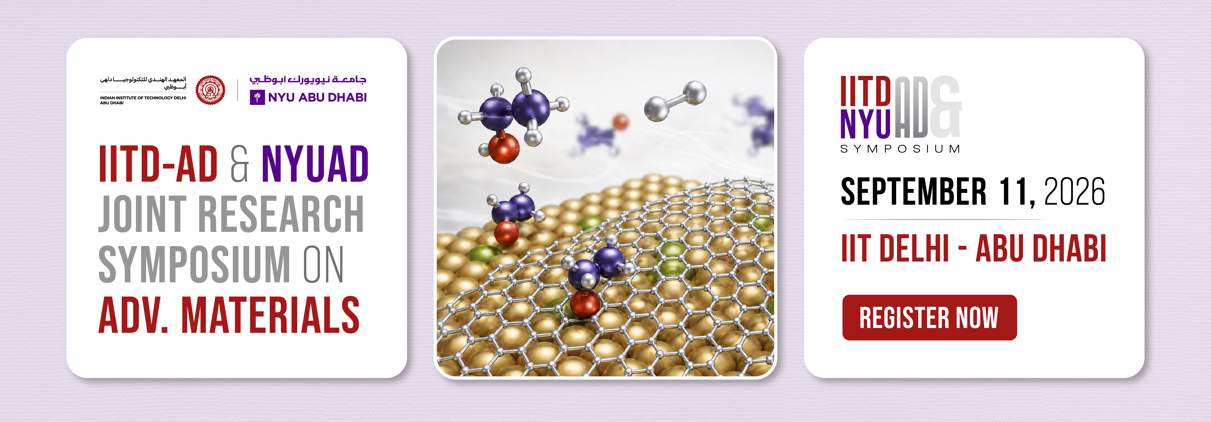 IITD-AD and NYUAD Joint Symposium on Advanced Materials