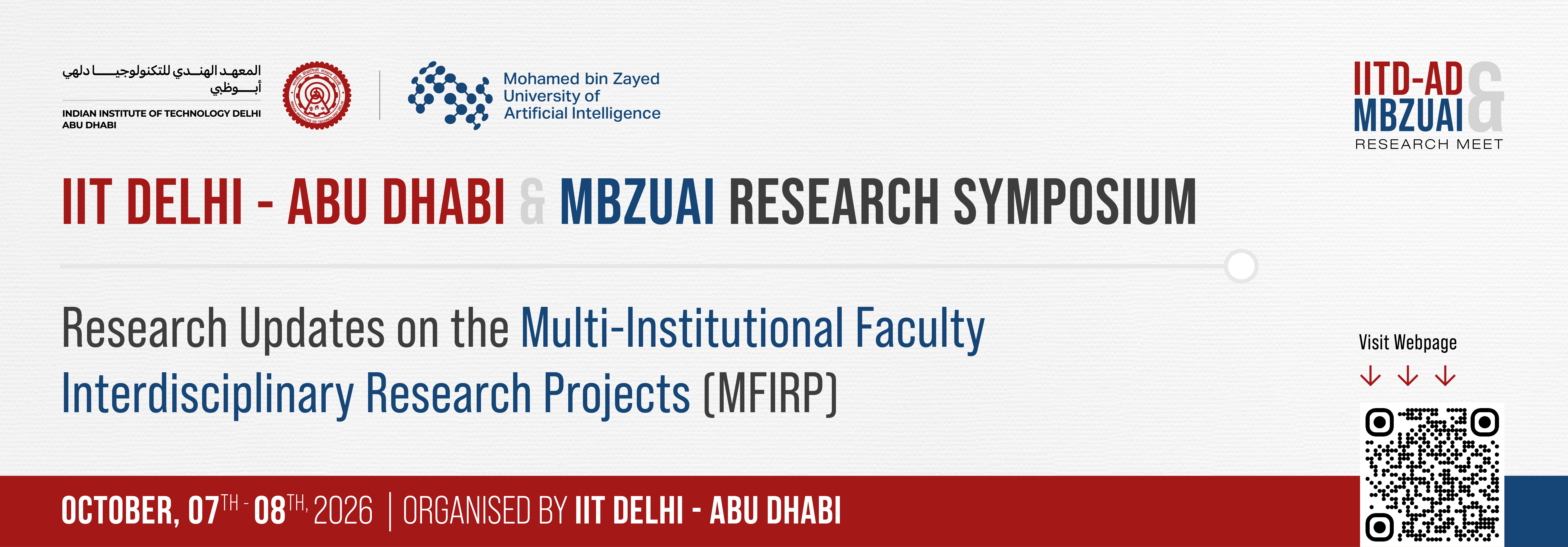 IIT Delhi - Abu Dhabi & MBZUAI Research Symposium