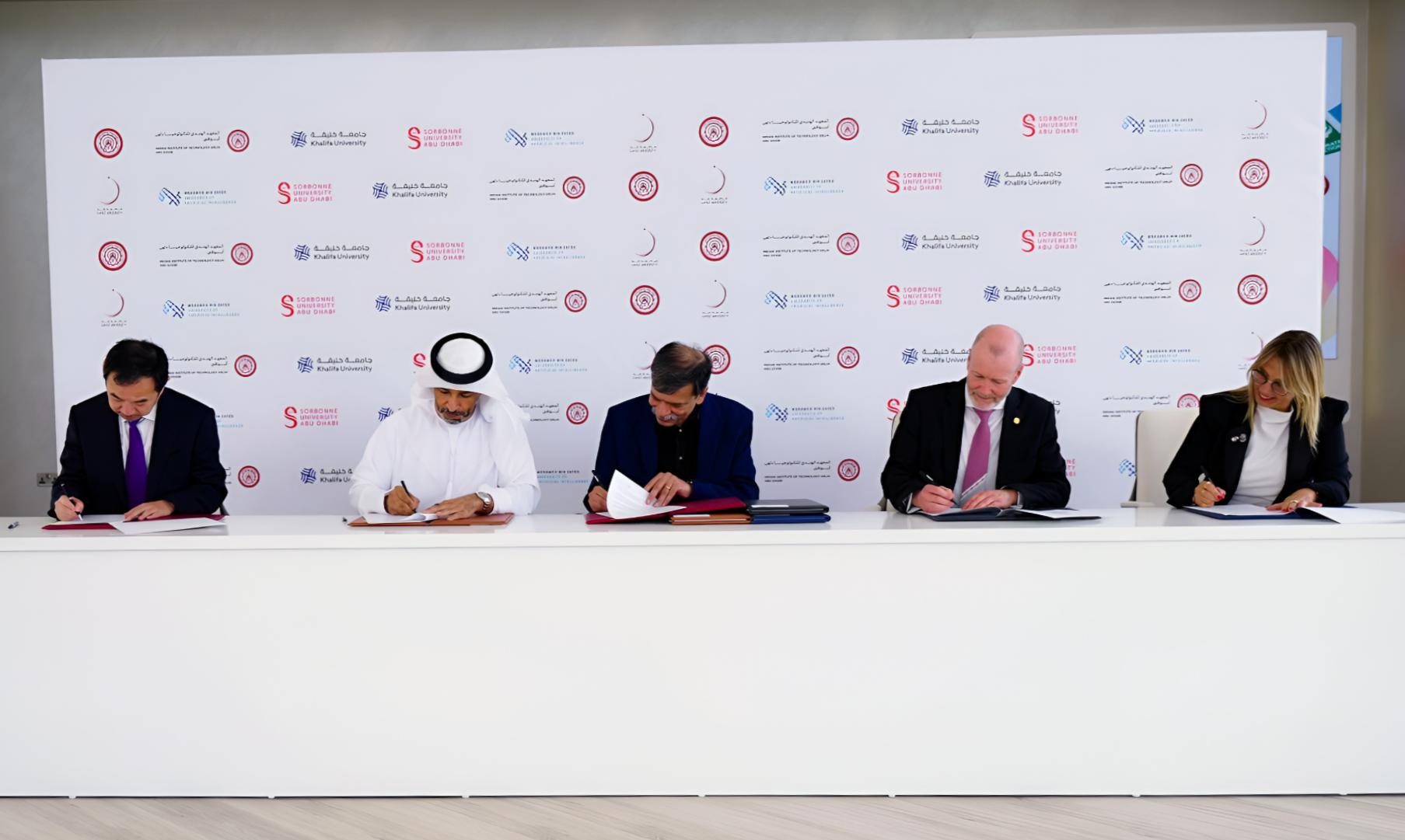 Memorandum of understanding signed by IIT Delhi - Abu Dhabi, Khalifa University, Zayed University and Sorbonne University