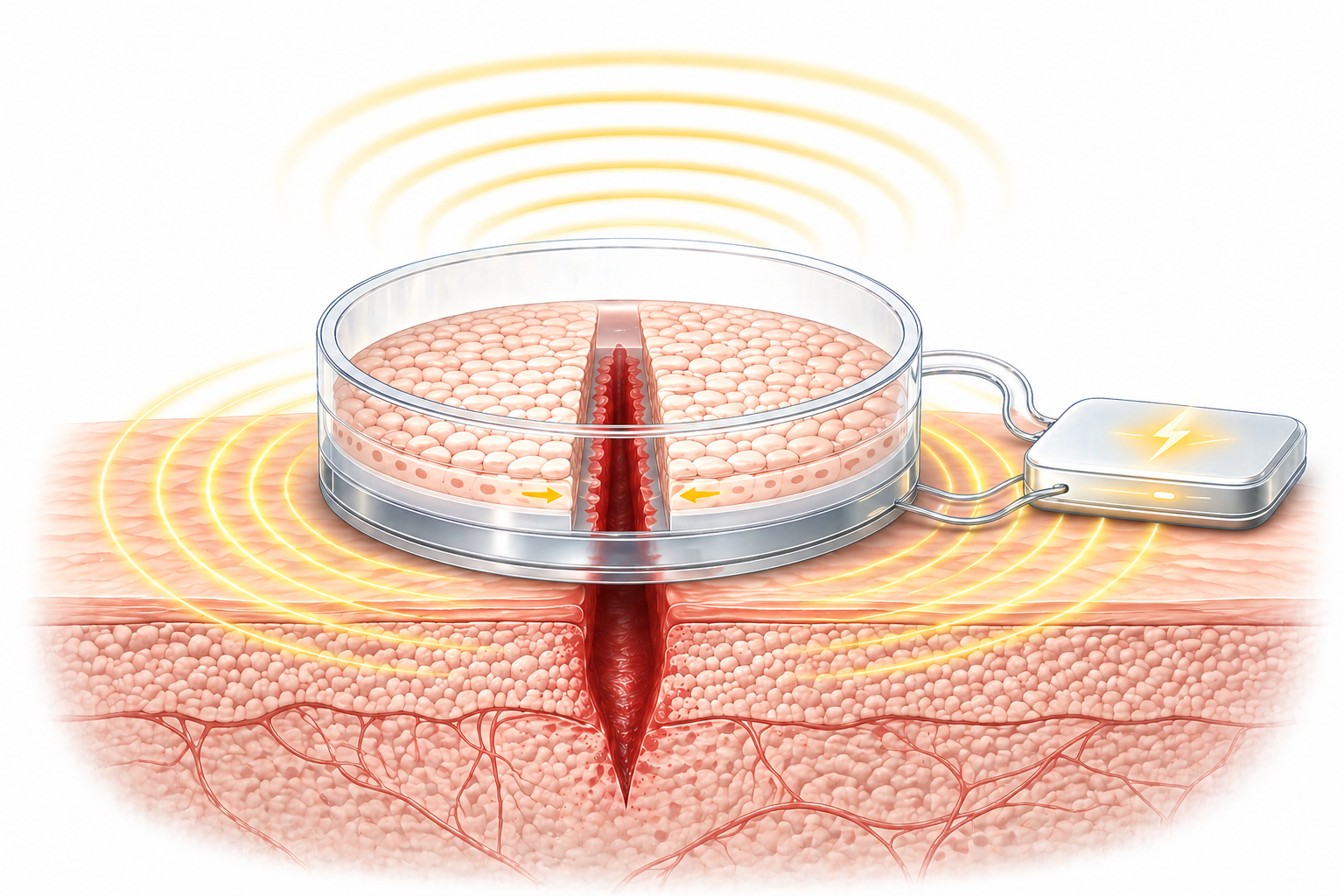 Self-powered device uses body movement to accelerate wound healing